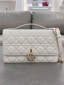 Dior original lambskin my dior top handle bag M0997 white