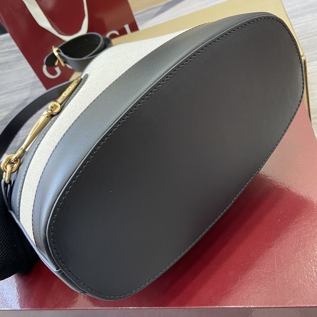 GG original canvas 73 medium bucket bag 833660 black