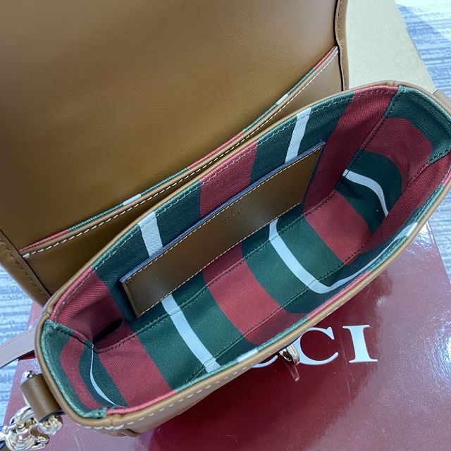 GG original canvas emblem mini shoulder bag 815211 brown