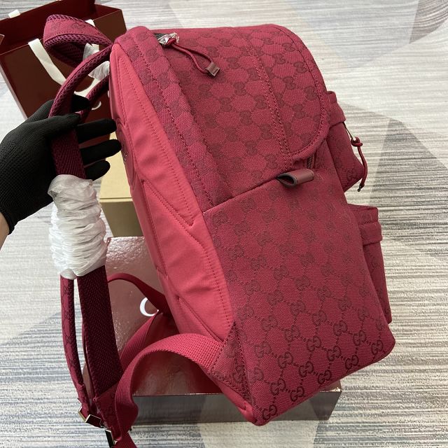 GG original canvas medium backpack 800265 red