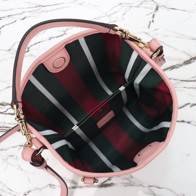 GG original canvas emblem mini bucket bag 815118 pink