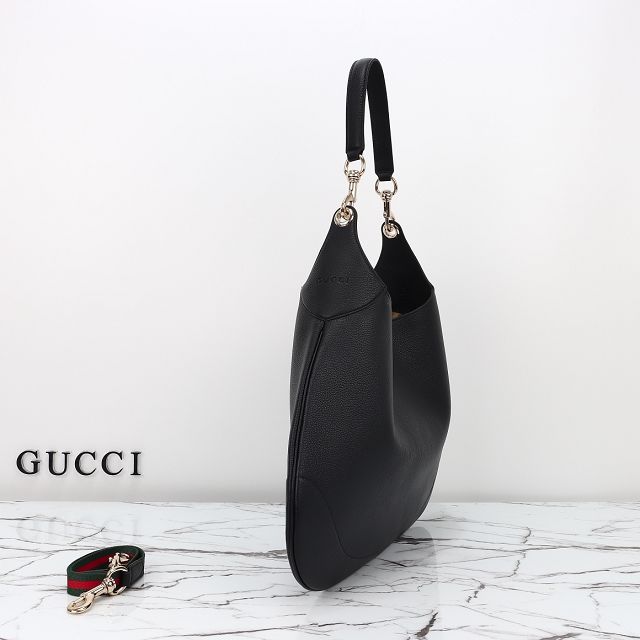 GG original calfskin B large shoulder bag 820169 black