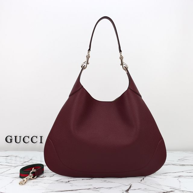 GG original calfskin B large shoulder bag 820169 bordeaux