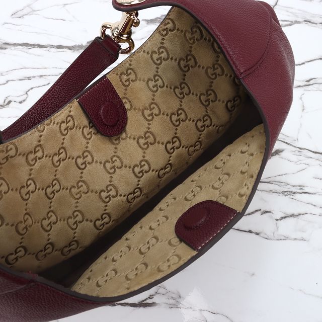 GG original calfskin B large shoulder bag 820169 bordeaux