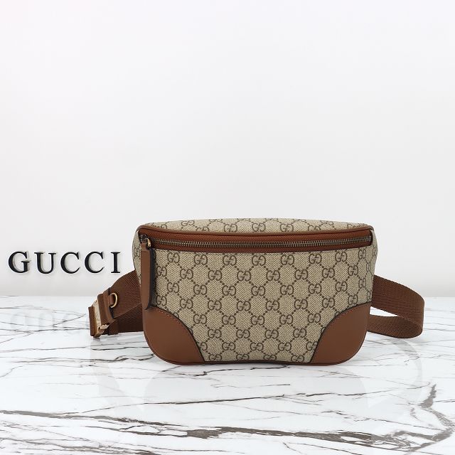 GG original canvas emblem medium belt bag 821162 brown