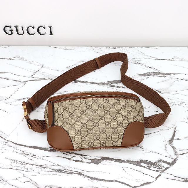 GG original canvas emblem medium belt bag 821162 brown