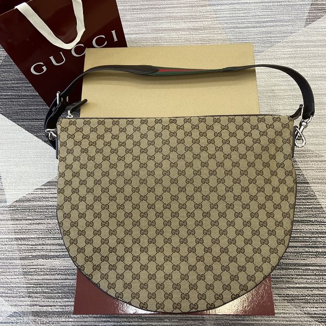 GG original canvas large body shoulder bag 800194 brown