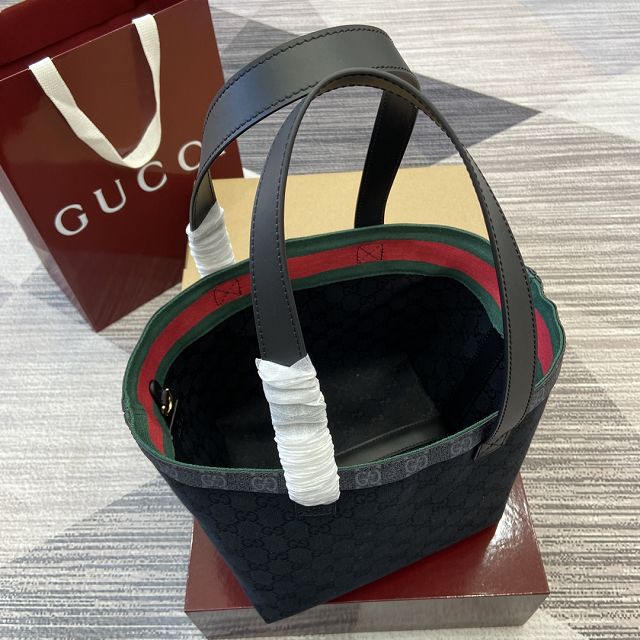 GG original canvas totissima small tote bag 788211 black