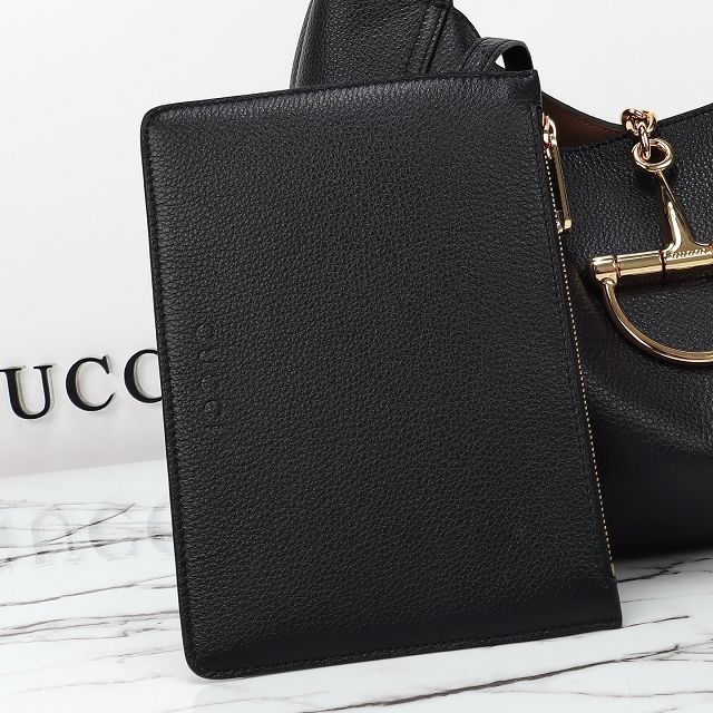 GG original calfskin softbit maxi shoulder bag 837466 black