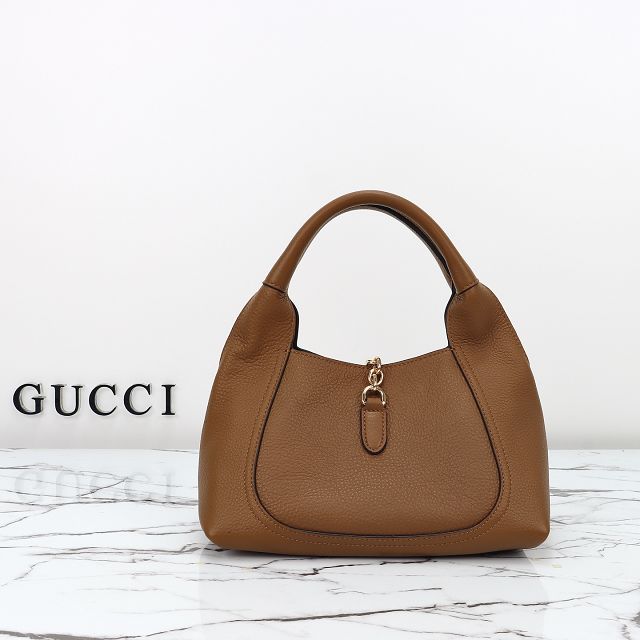 GG original calfskin softbit medium top handle bag 837467 brown