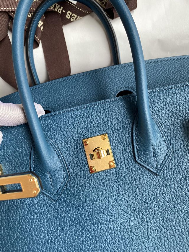 Hermes original togo leather birkin 25 bag H25-1 colvert
