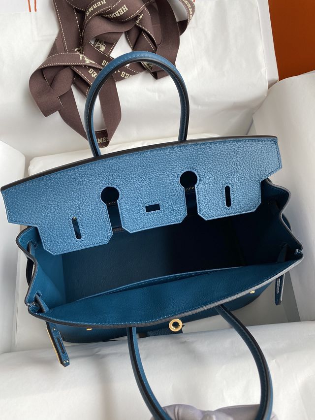 Hermes original togo leather birkin 25 bag H25-1 colvert