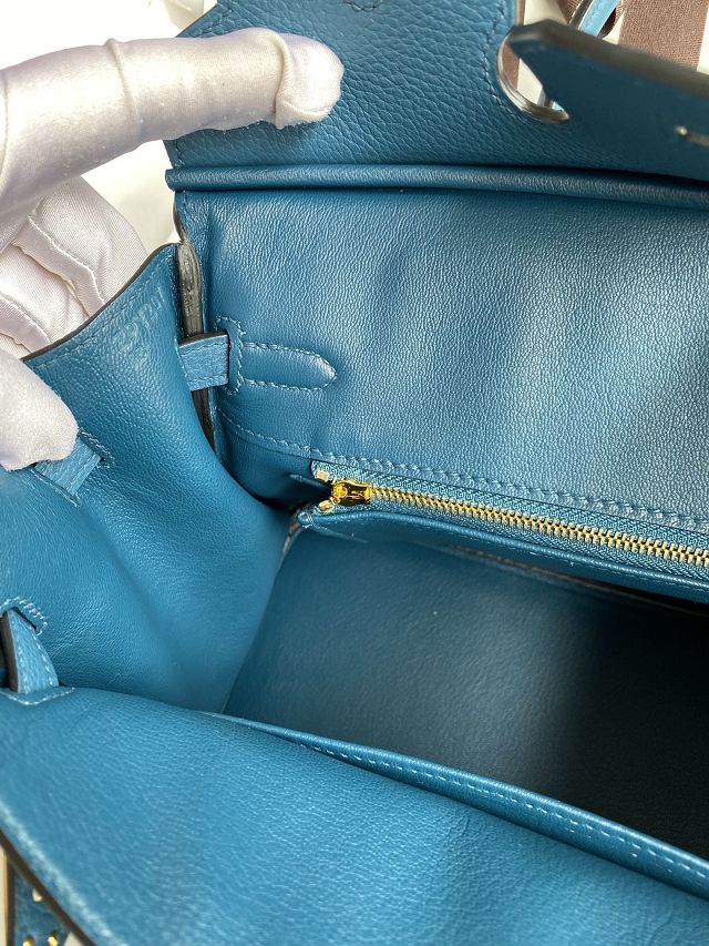 Hermes original togo leather birkin 25 bag H25-1 colvert