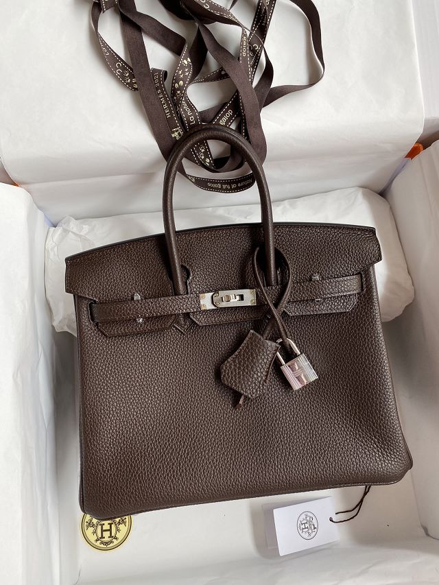 Hermes original togo leather birkin 25 bag H25-1 ebene