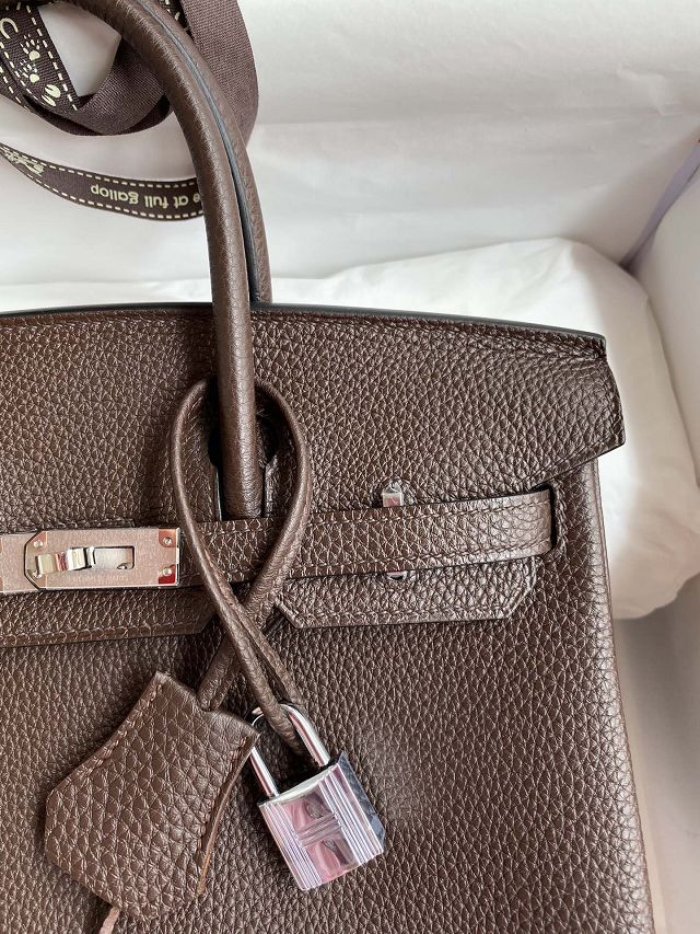 Hermes original togo leather birkin 25 bag H25-1 ebene