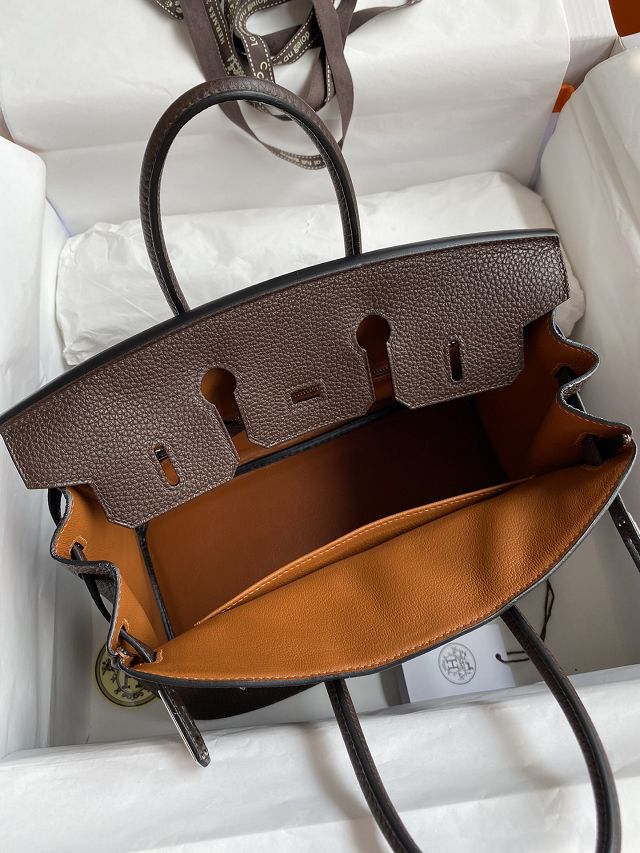 Hermes original togo leather birkin 25 bag H25-1 ebene