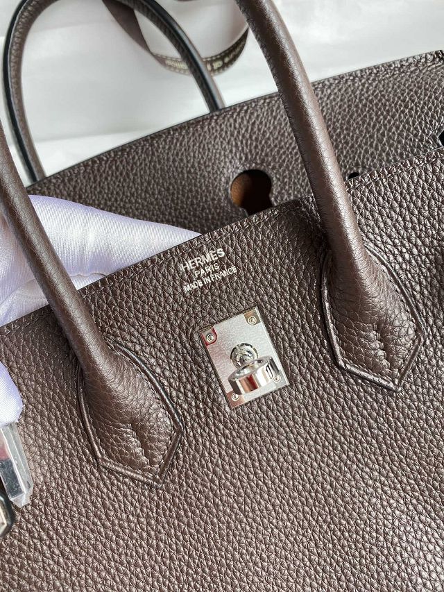 Hermes original togo leather birkin 25 bag H25-1 ebene