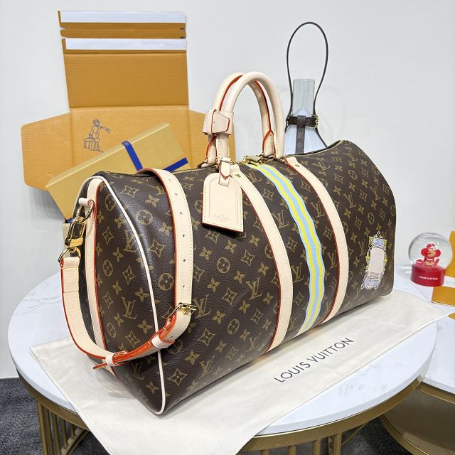 Louis vuitton original monogram canvas keepall 50 P01945