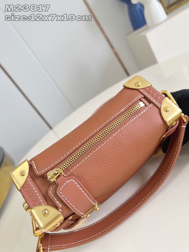 Louis vuitton original soft calfskin side trunk pm M15224 brown