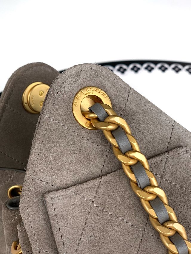 CC original suede 25 mini handbag AS5631 grey