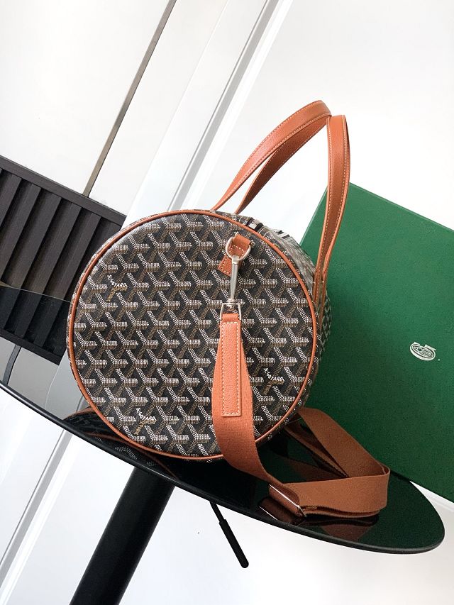 Goyard original canvas barrel 40 sports bag GY0124 brown