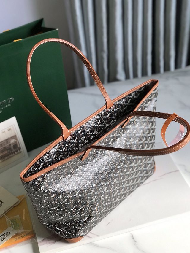 Goyard original canvas artois pm handbag GY0128 brown