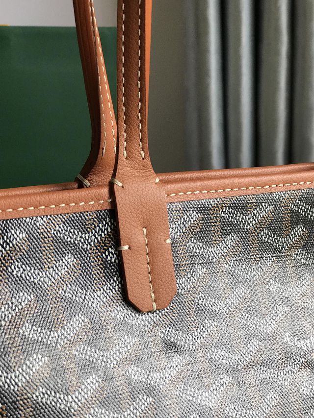 Goyard original canvas artois pm handbag GY0128 brown