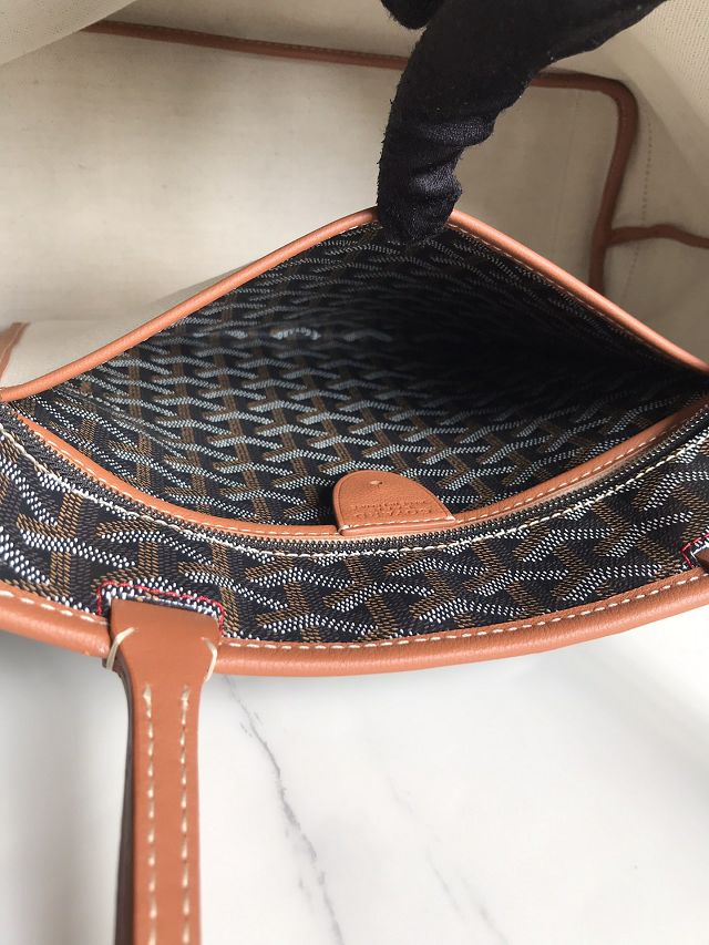 Goyard original canvas artois pm handbag GY0128 brown