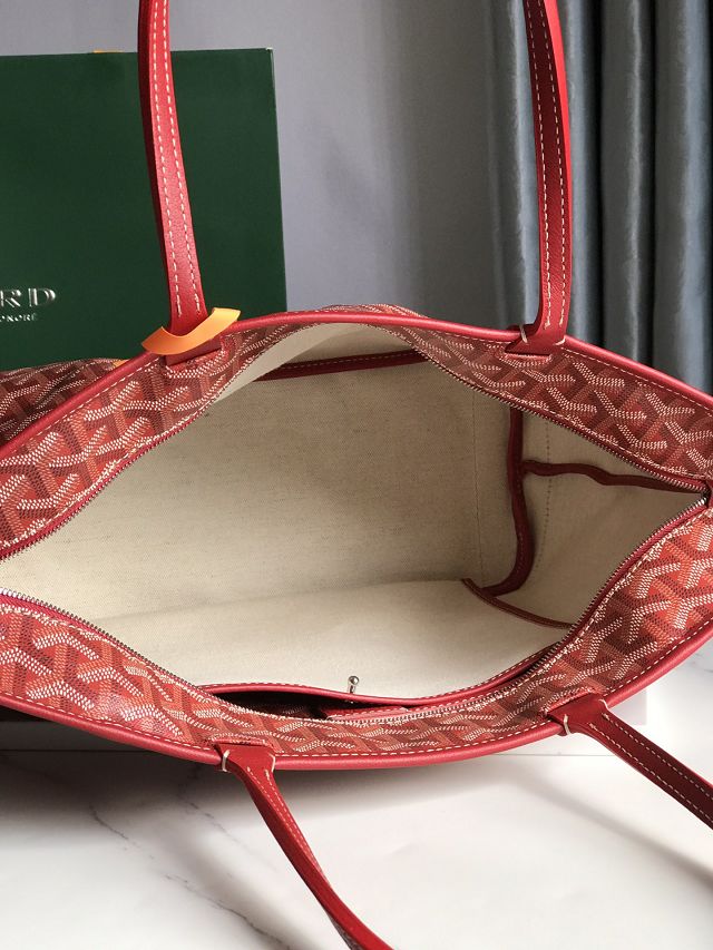Goyard original canvas artois pm handbag GY0128 red