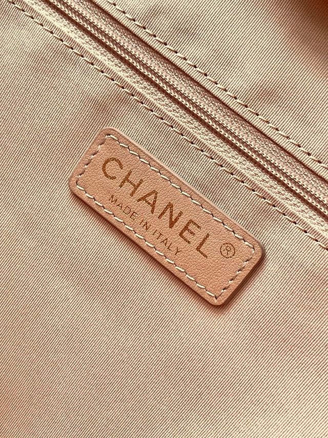 CC original calfskin small shopping bag AS3257 apricot