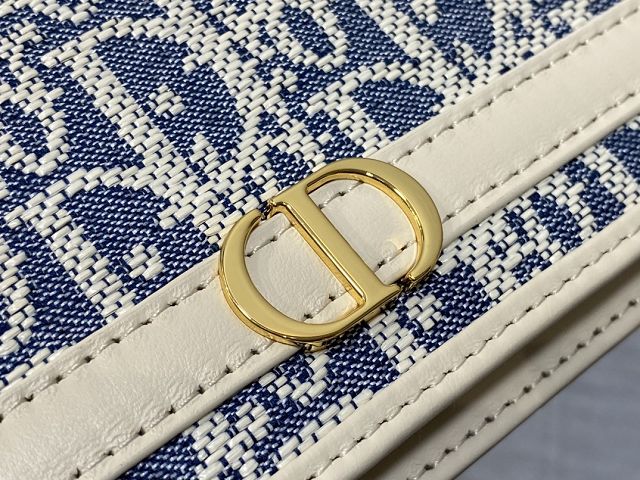 Dior original fabric 30 montaigne cigale pouch S4302 blue