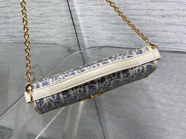 Dior original fabric 30 montaigne cigale pouch S4302 blue