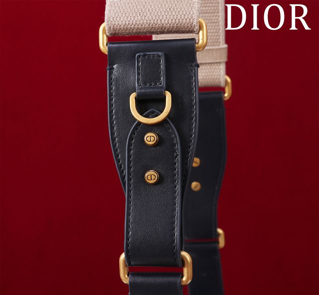 Dior original fabric&calfskin small streetchic bag M3913 blue