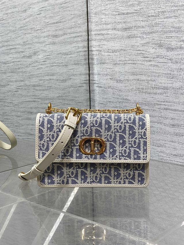 Dior original fabric mini caro bag M9240 blue