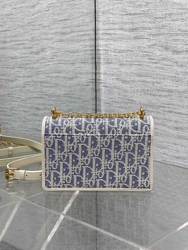 Dior original fabric mini caro bag M9240 blue
