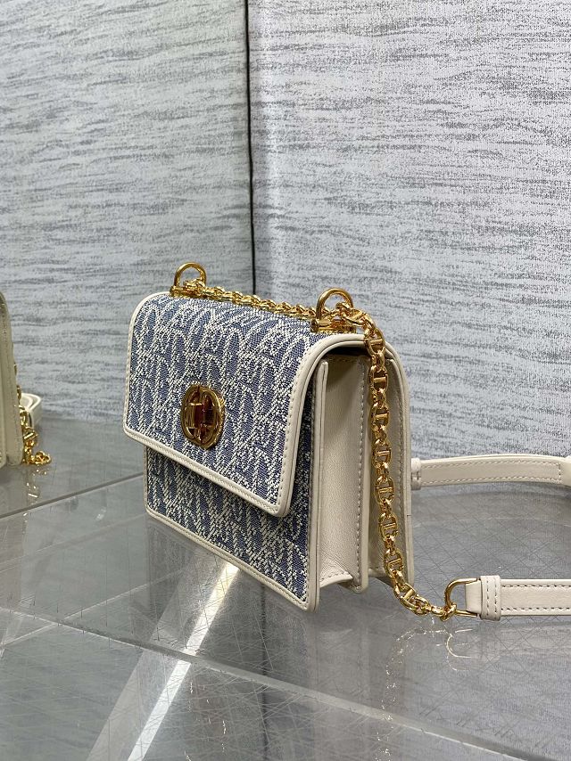 Dior original fabric mini caro bag M9240 blue