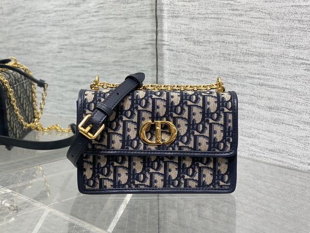 Dior original fabric mini caro bag M9240 dark blue