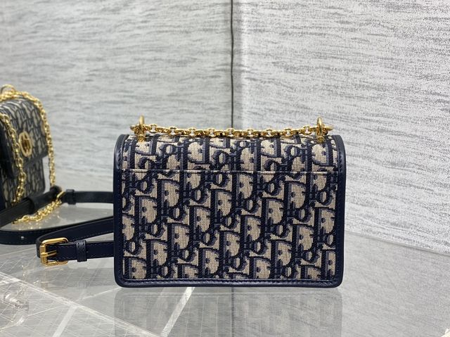 Dior original fabric mini caro bag M9240 dark blue