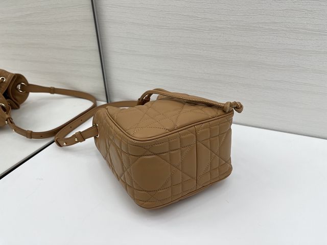 Dior original lambskin small D-motion bag M2851 brown