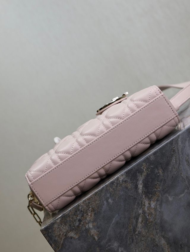 Dior original lambskin medium lady D-joy bag M0540 pink&green