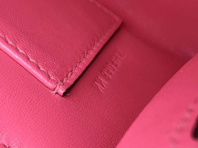 Hermes original swift leather mini kelly 22 clutch K0012 rose lipstick