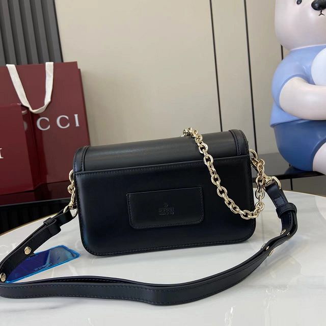 GG original calfskin go small shoulder bag 826761 black