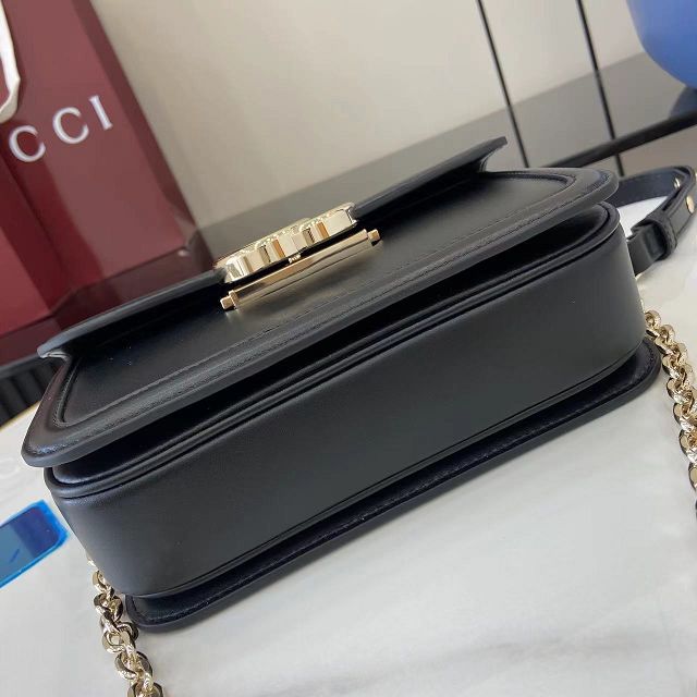 GG original calfskin go small shoulder bag 826761 black