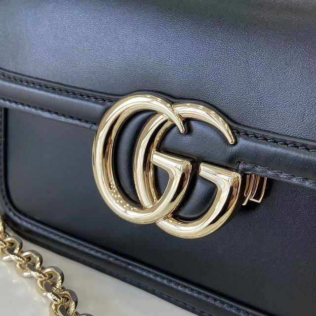 GG original calfskin go small shoulder bag 826761 black