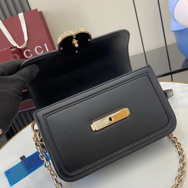 GG original calfskin go small shoulder bag 826761 black