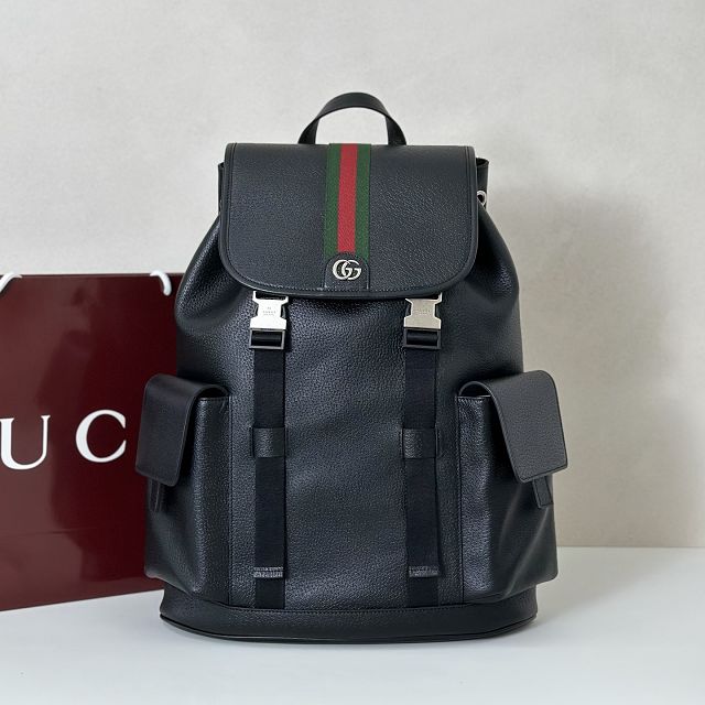 GG original calfskin ophidia large backpack 839110 black