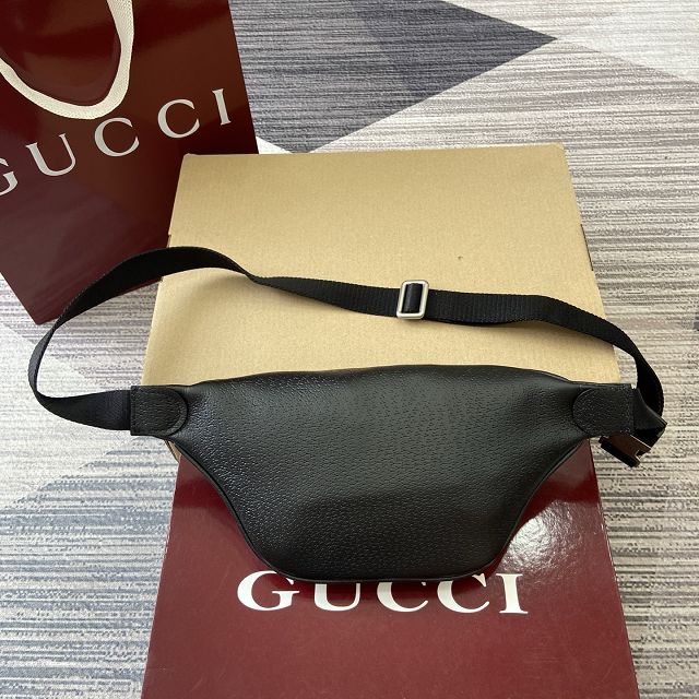 GG original calfskin ophidia small belt bag 839106 black