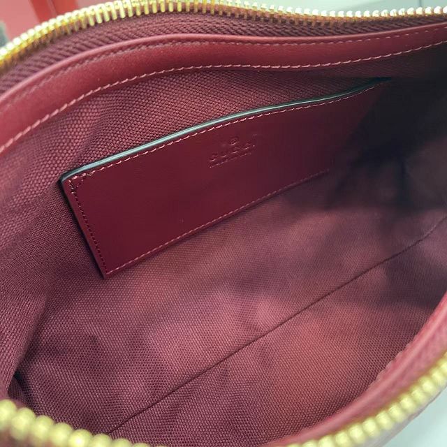 GG original calfskin emblem small shoulder bag 847450 bordeaux