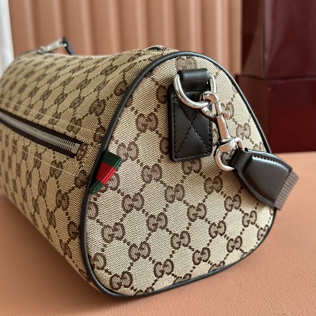 GG original canvas canvas small cylinder bag 834455 brown