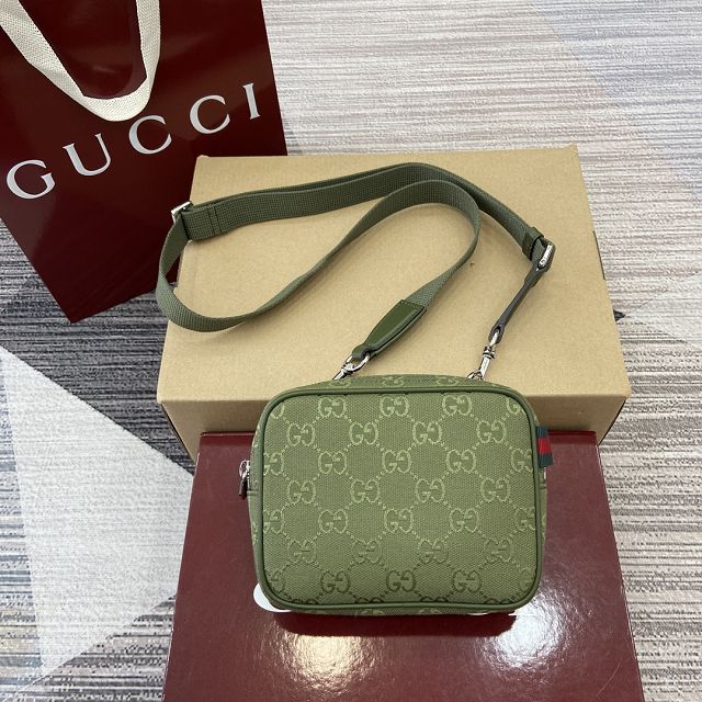 GG original canvas mini messenger bag 834268 green